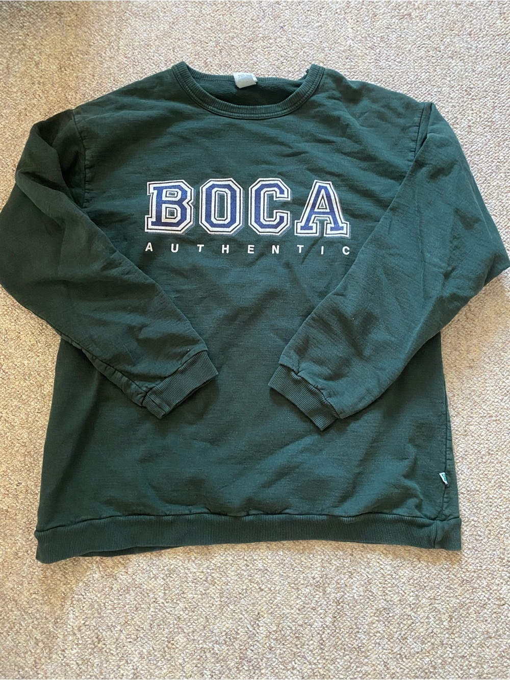 Authentic Men's Forest Green Crewneck Sweater